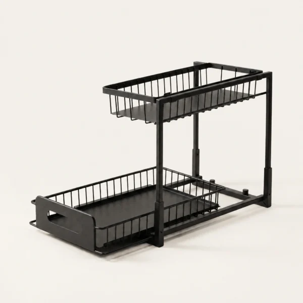 The Kindra Two-Tier Pull-Out Cabinet Organizer