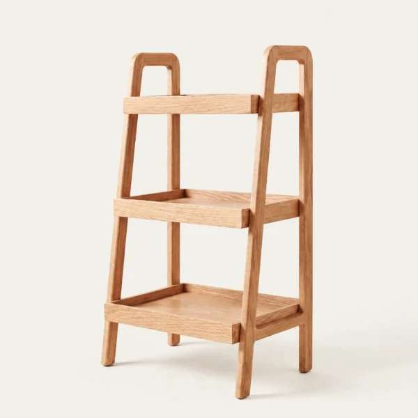The Kindra Four-Tier Wood Storage Shelf