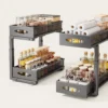 The Kindra Slide-Out Two-Tier Cabinet Storage Rack