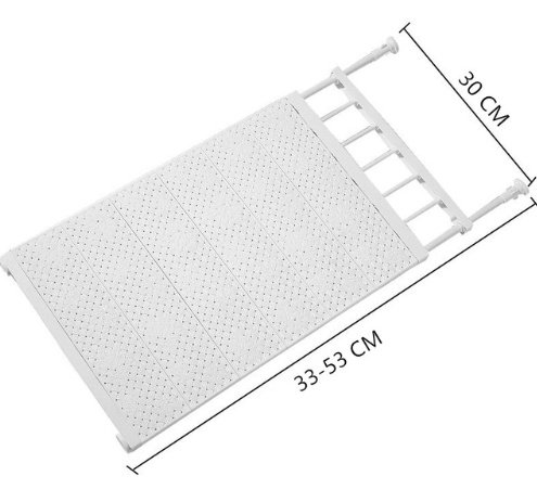 The Kindra Adjustable Tension Closet Shelf