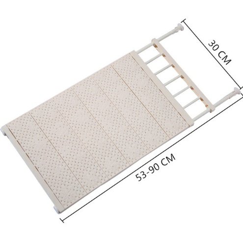 The Kindra Adjustable Tension Closet Shelf