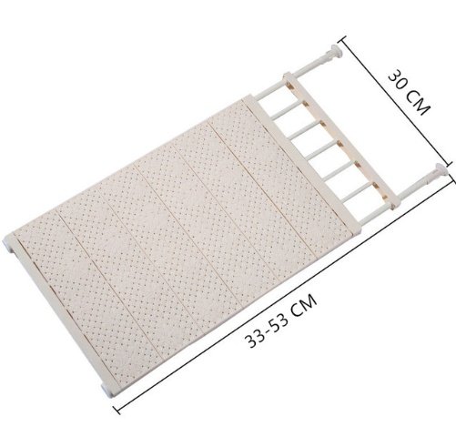 The Kindra Adjustable Tension Closet Shelf