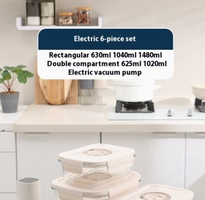 The Kindra Vacuum Glass Food Storage Set