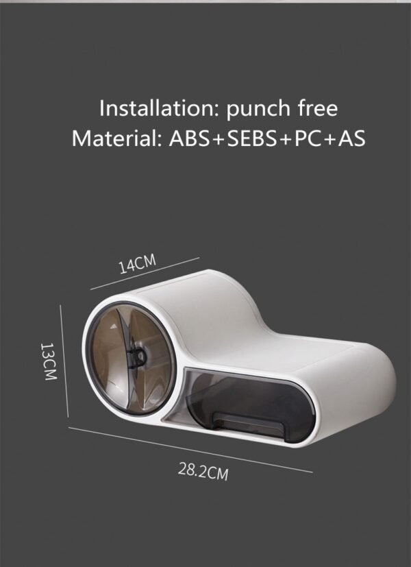 The Kindra No-Drill Toilet Roll Holder