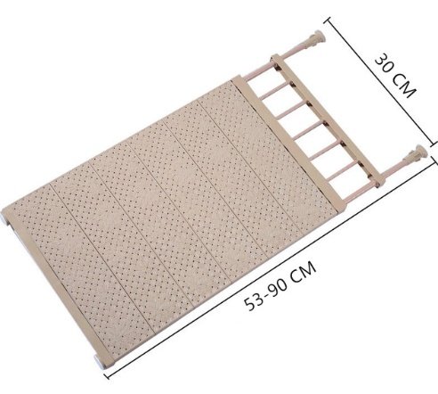 The Kindra Adjustable Tension Closet Shelf