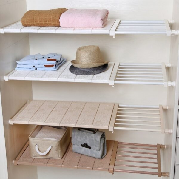 The Kindra Adjustable Tension Closet Shelf