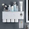 The Kindra Wall-Mounted Toothbrush & Toiletry Organizer