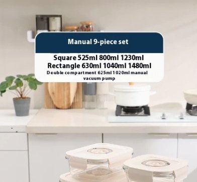The Kindra Vacuum Glass Food Storage Set