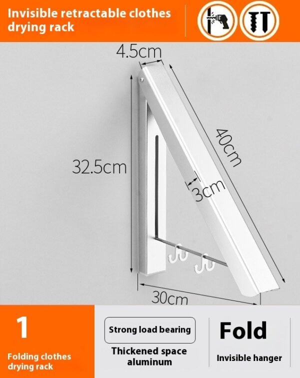 50e57037-5b5f-4800-a143-8ea88324c806_trans-1.jpeg The Kindra Folding Wall-Mounted Clothes Rack