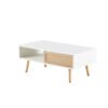 The Kindra Rattan Coffee Table with Sliding Storage