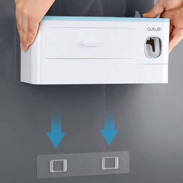 The Kindra Wall-Mounted Toothbrush & Toiletry Organizer