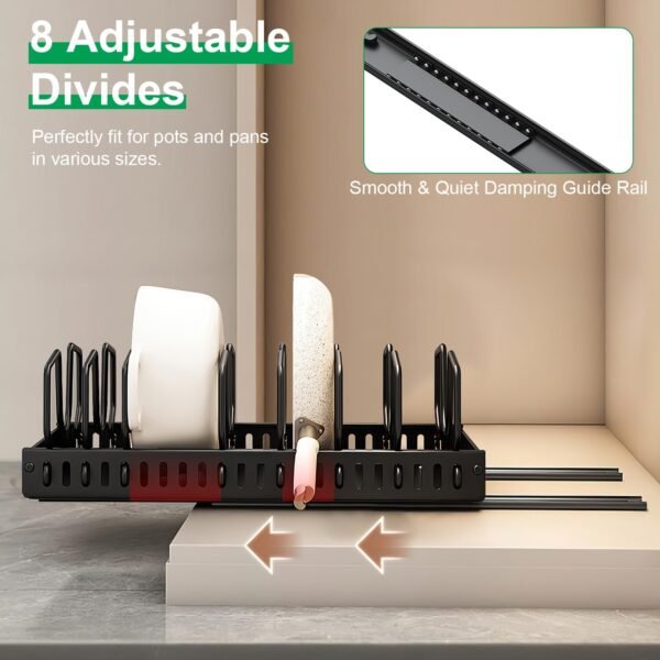 The Kindra Pull-Out Pots & Pans Organizer