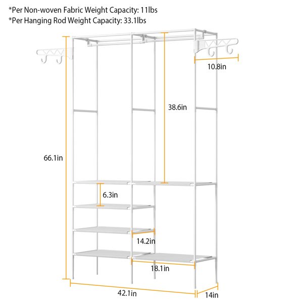 The Kindra Four-Tier Garment Rack