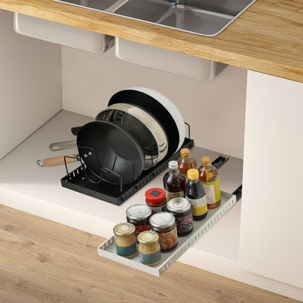 The Kindra Pull-Out Pots & Pans Organizer