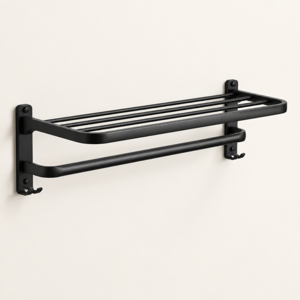 Create-ONE-premium-Kindra-Home-e-commerc The Kindra Folding Aluminum Towel Rack