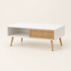 The Kindra Rattan Coffee Table with Sliding Storage