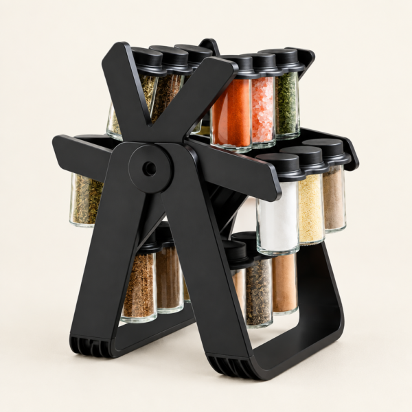 The Kindra Rotating Spice Rack Set
