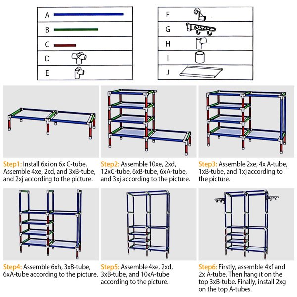 The Kindra Four-Tier Garment Rack