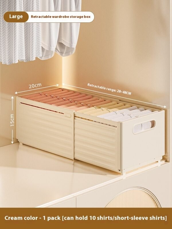 The Kindra Foldable Wardrobe Storage Box
