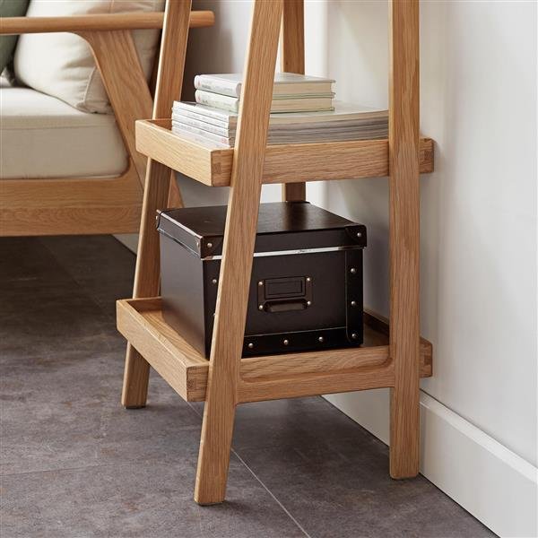 The Kindra Four-Tier Wood Storage Shelf