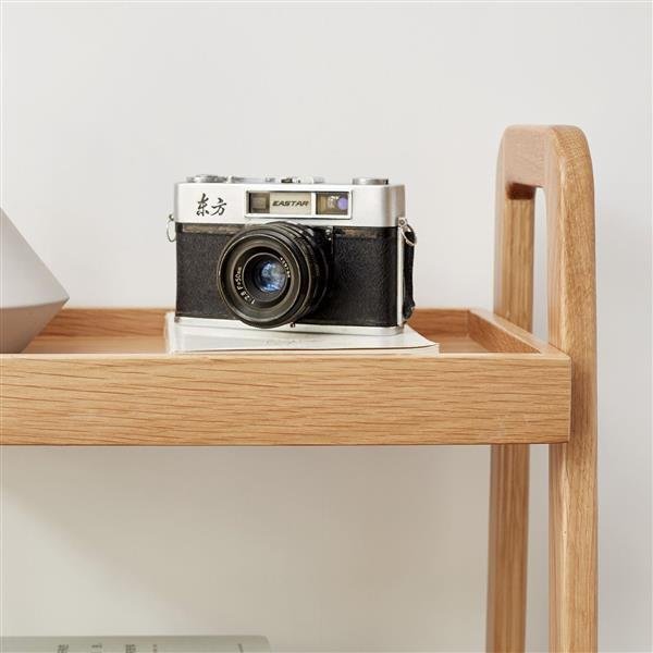 The Kindra Four-Tier Wood Storage Shelf