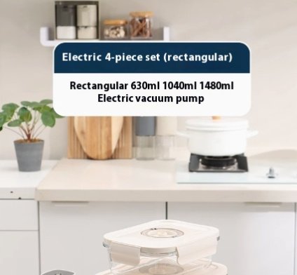 The Kindra Vacuum Glass Food Storage Set