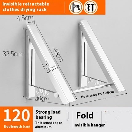 f64945d1-9f31-4497-8e94-63be0b30102e_trans.jpeg The Kindra Folding Wall-Mounted Clothes Rack