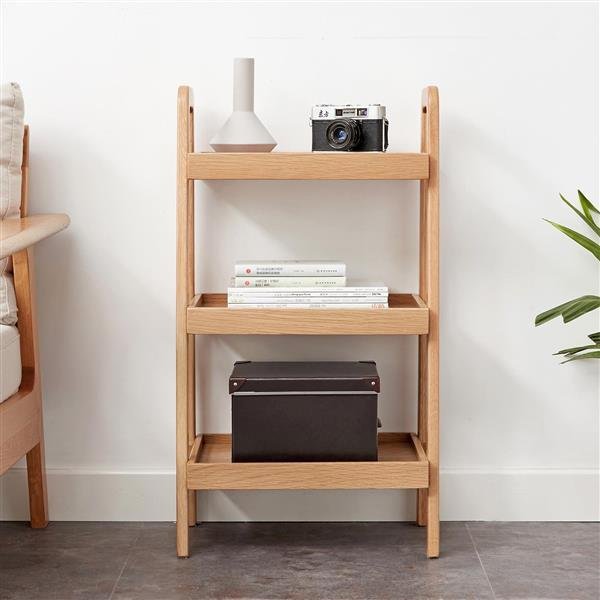 The Kindra Four-Tier Wood Storage Shelf