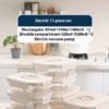 The Kindra Vacuum Glass Food Storage Set