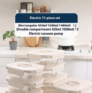 The Kindra Vacuum Glass Food Storage Set