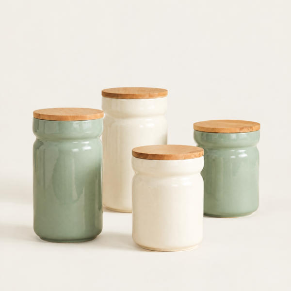 hf_20260930_174246_4ca40838-049b-4d24-a49e-2e37d1f68a28 The Kindra Ceramic Pantry Canister